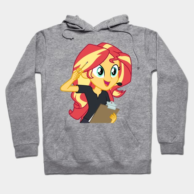 Director Sunset Shimmer 1 Hoodie by CloudyGlow